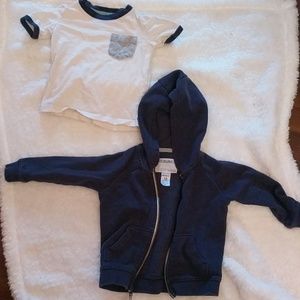 Carter's t-shirt and hoodie